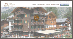 Desktop Screenshot of hotel-tenne.ch